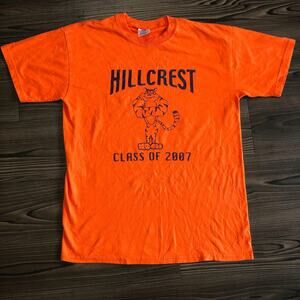 Vintage Orange Class Of 2007 Hillcrest Tiger Graphic Tee